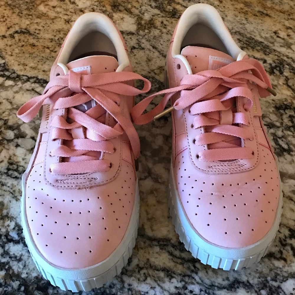 Super cute blush colored puma sneakers size 7